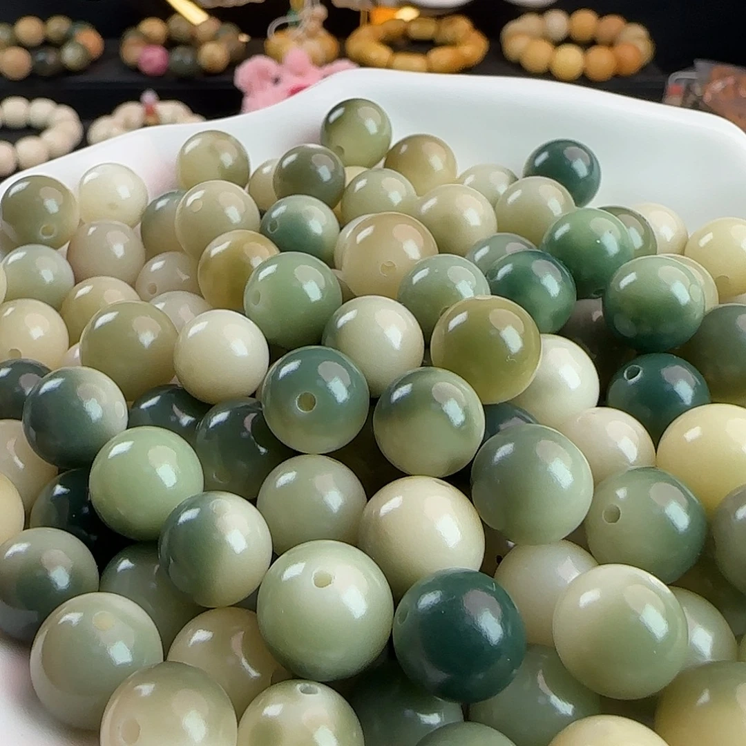 手串菩提根/象牙果卡11/12半山半水绿飘花汤圆100颗➕50颗