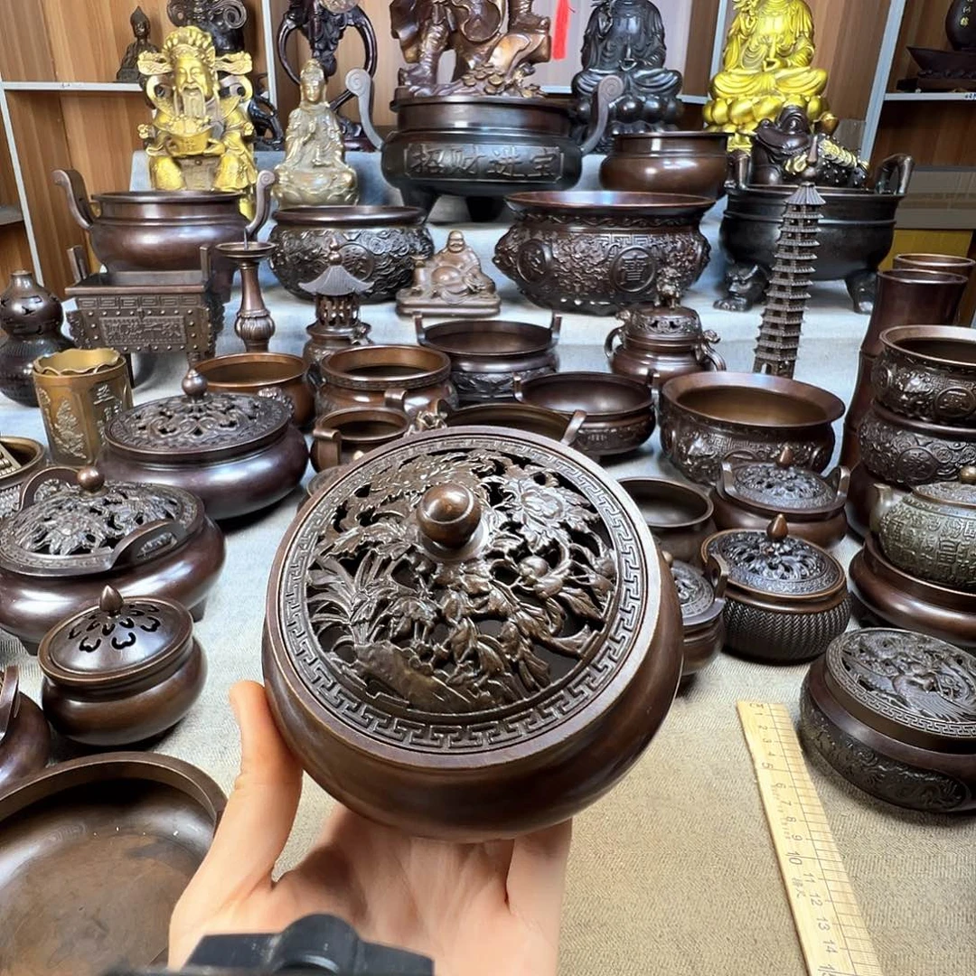 薰香炉铜香炉铜工艺品