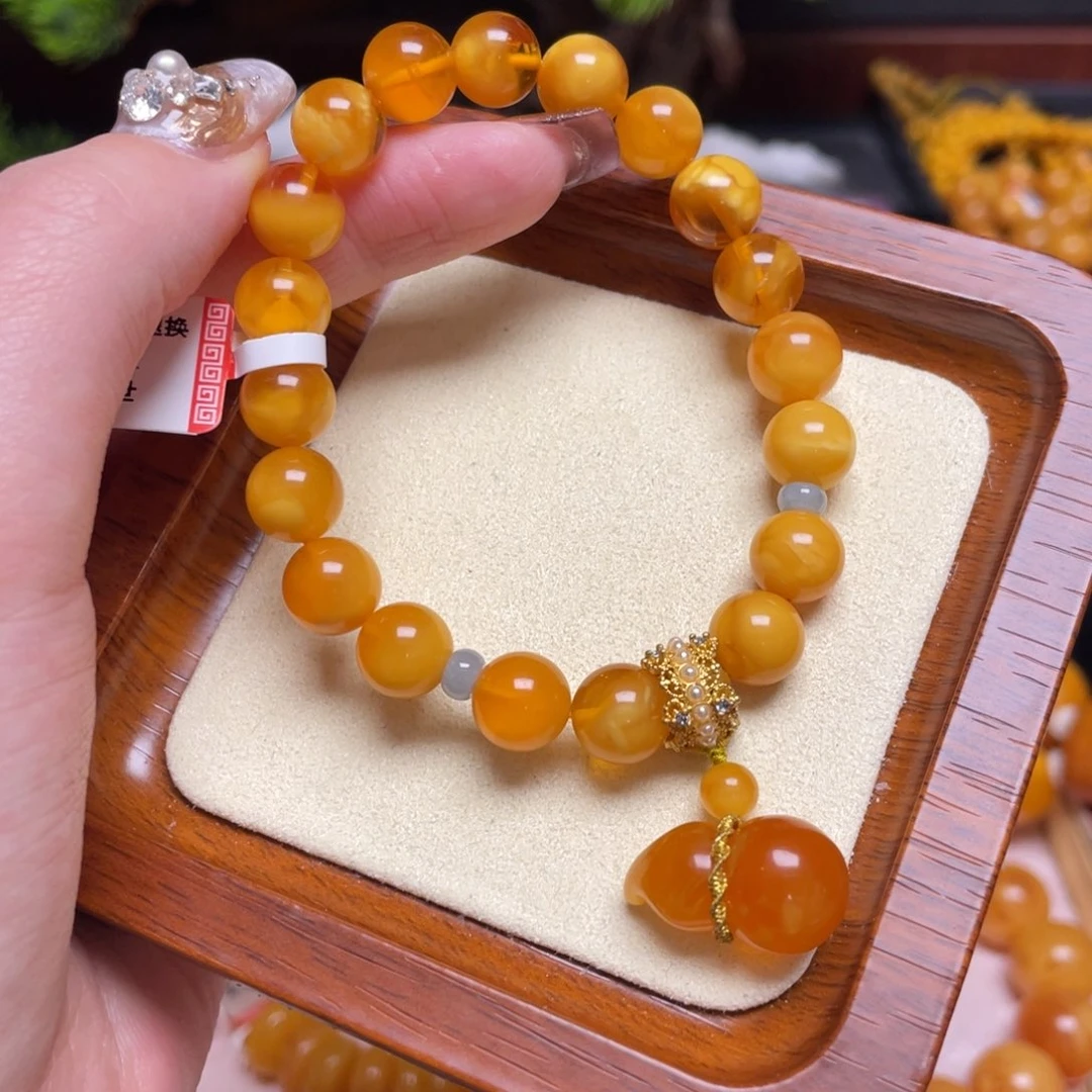 蜜蜡手链未镶嵌手串