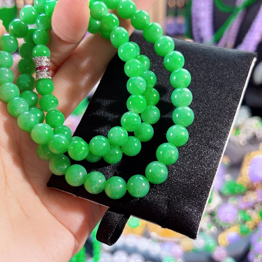 翡翠18K金镶嵌颈饰签收后24小时鉴赏期