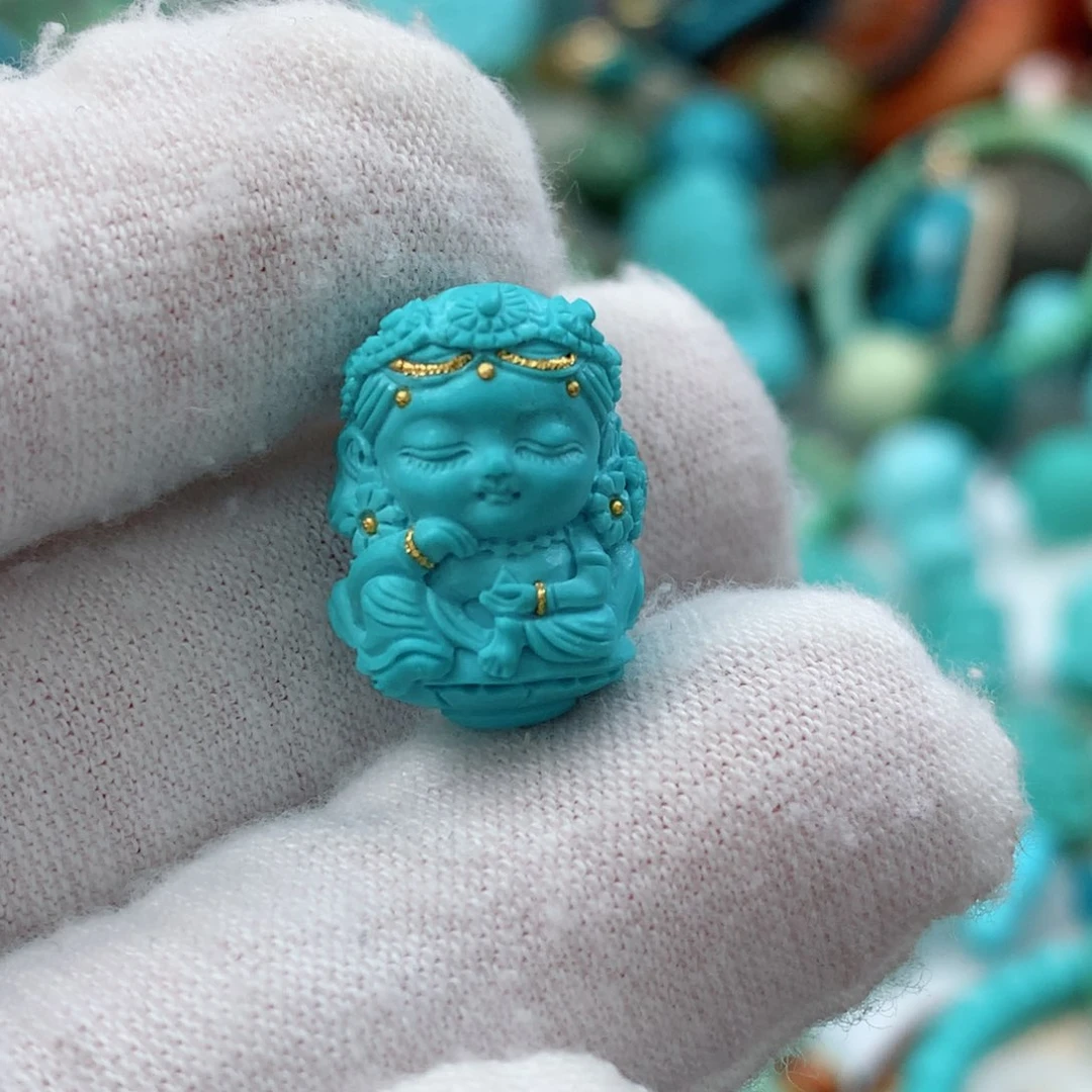 绿松石珠宝奇石未镶嵌