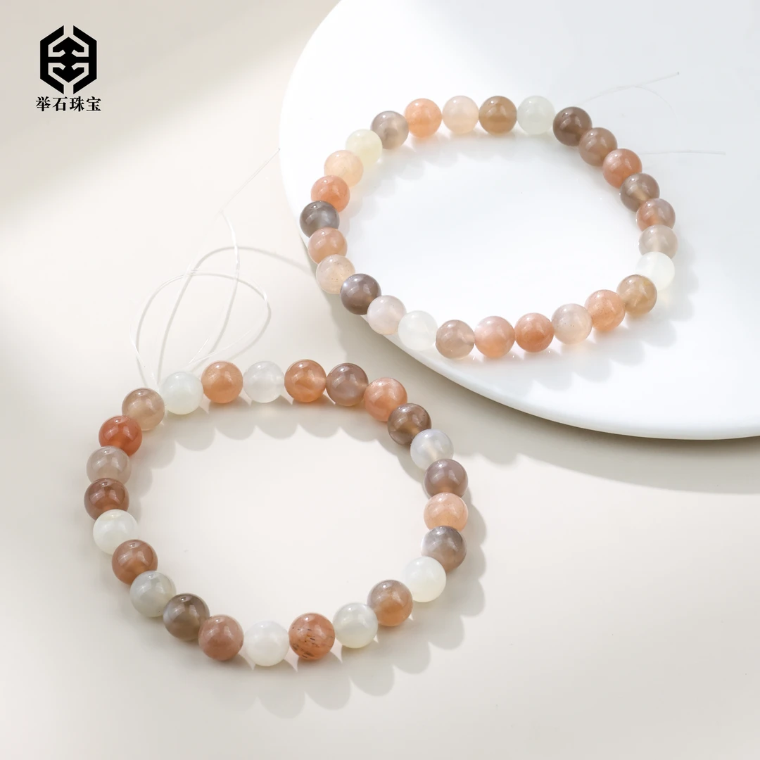 【举石珠宝】T0215-1007-99长石手串（一件/多样性发/约6mm+）T