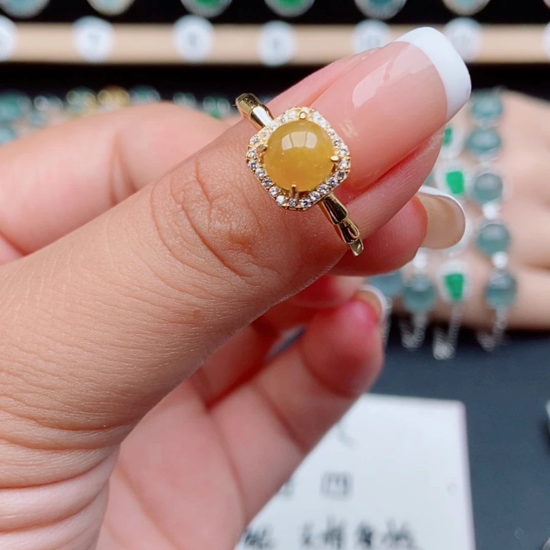 翡翠银S925镶嵌戒指17