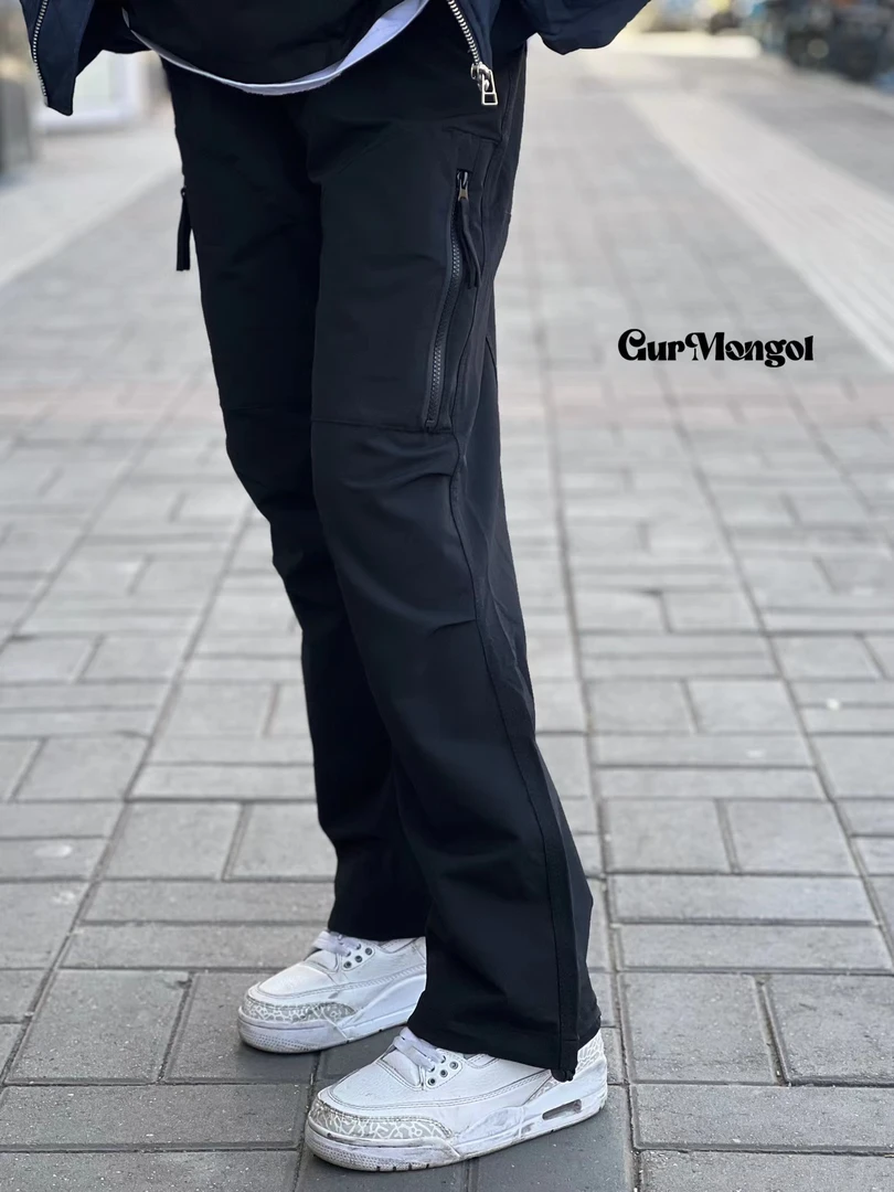 NO NAME 8839款速干裤休闲裤黑色运动直筒