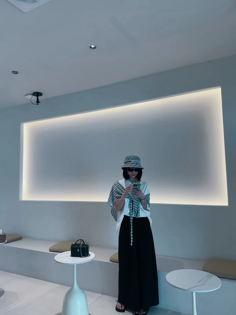 【美丽姐】两边褶皱半身裙高腰时尚百搭休闲长款