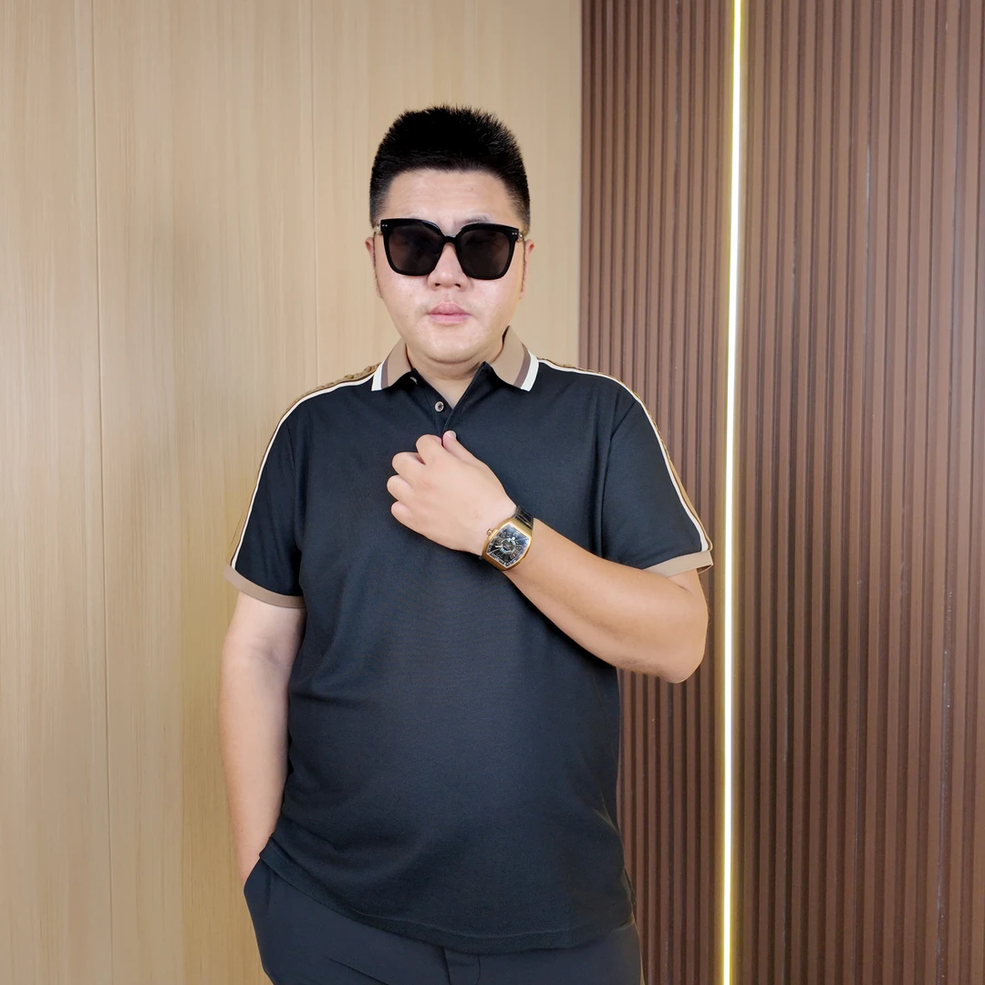 【有腔调大码潮流商务推荐】大码男士夏季刺绣轻熟商务短袖POLO衫