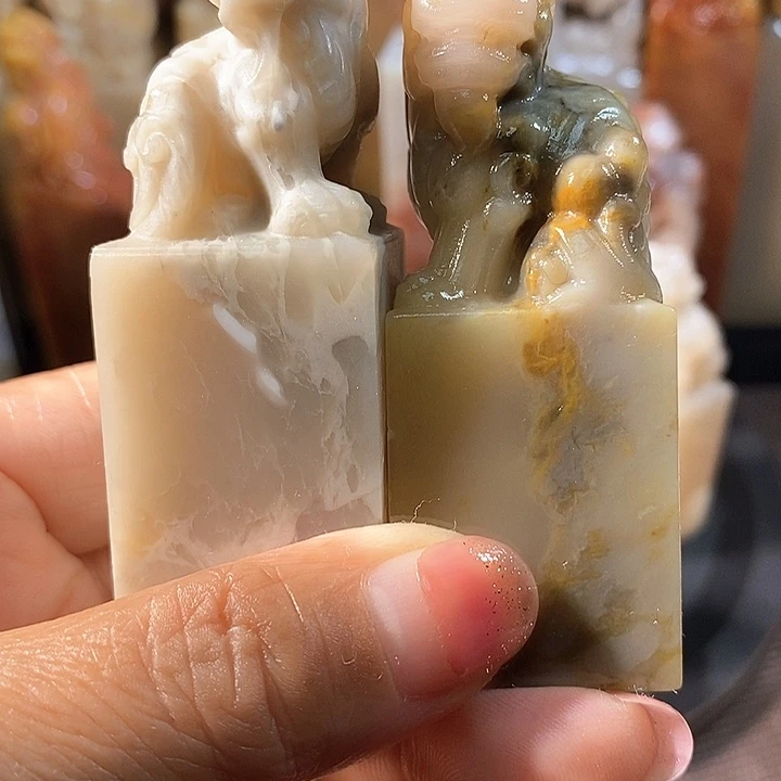 巴林石印石久***刻