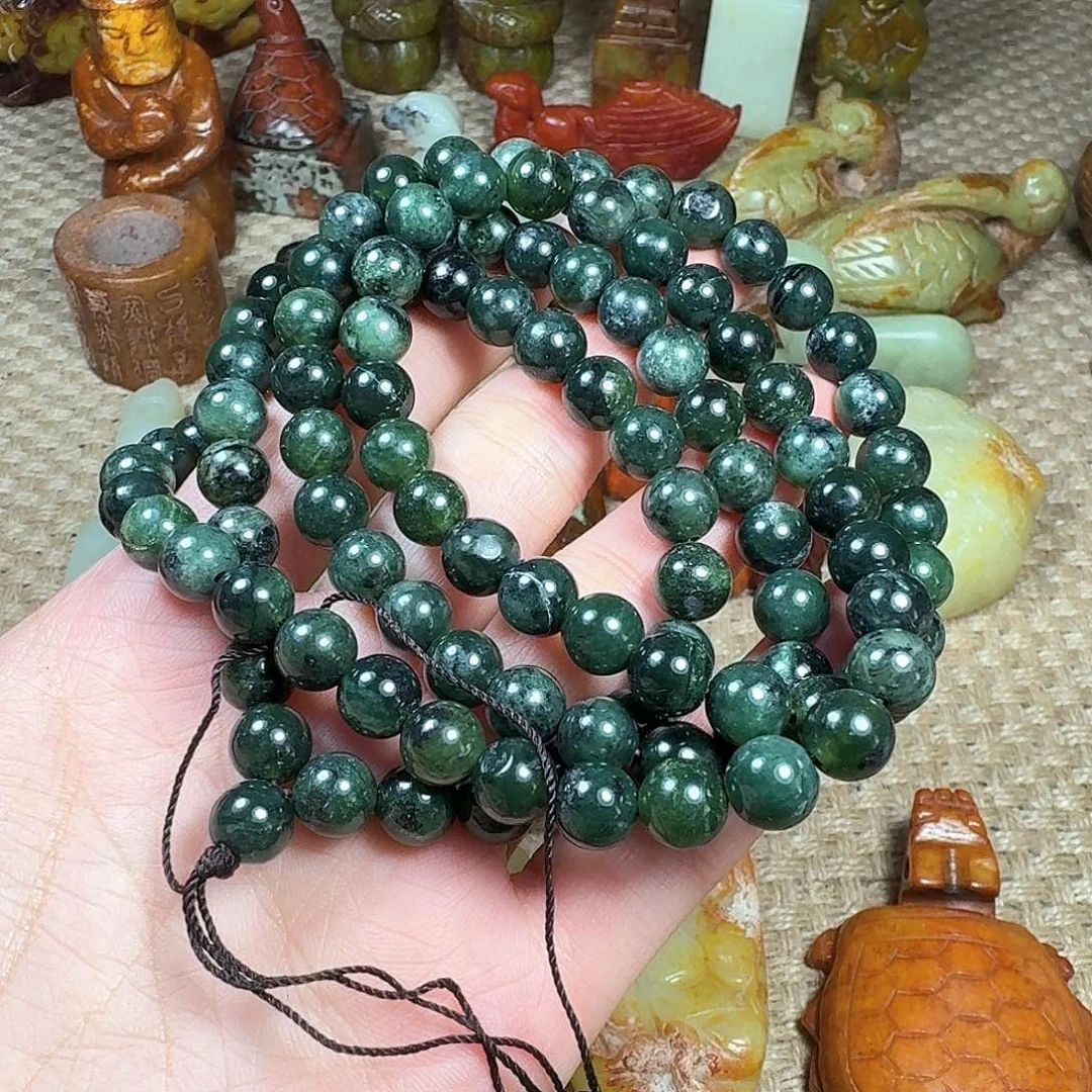 白玉菩提手串挂件
