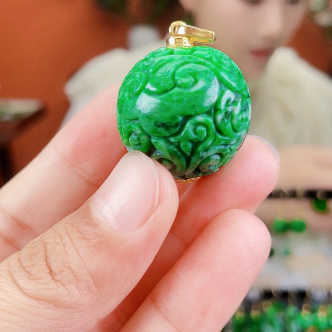 翡翠未镶嵌耳饰饰品