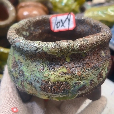 粗陶花盆手工花盆制作就这样