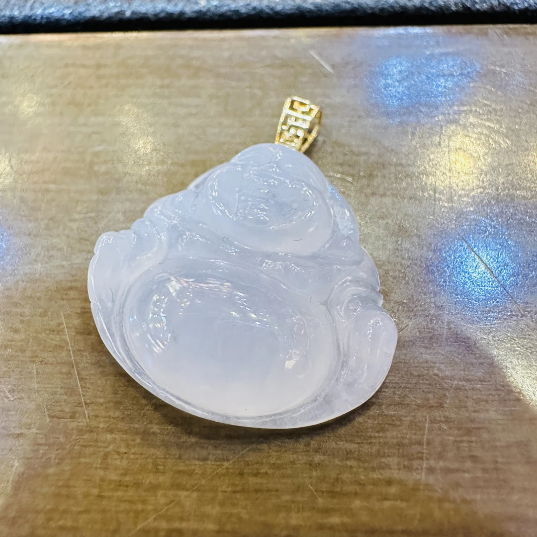 白冰佛公18k金扣头