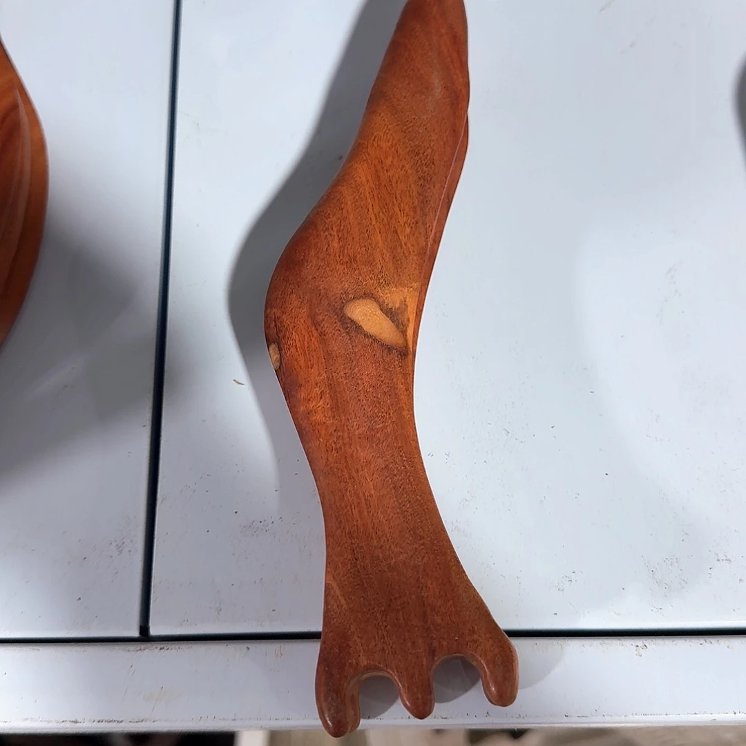 红檀香木脚部放松工具瑕疵