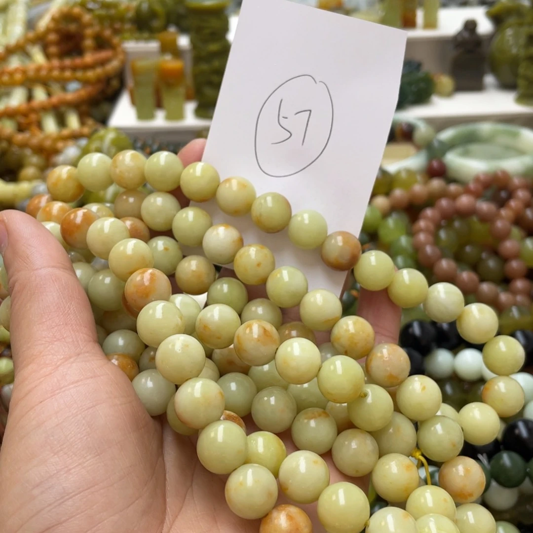 蛇纹石玉手链未镶嵌