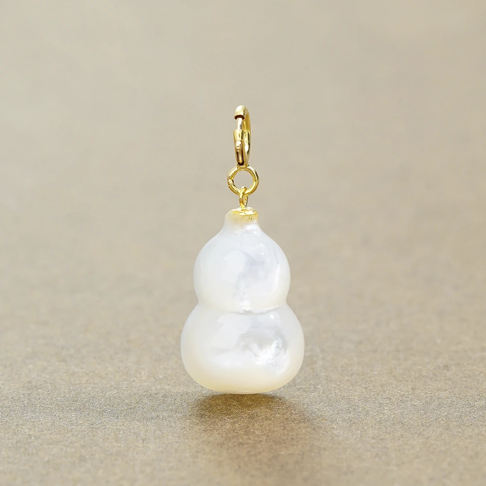 18K白贝葫芦百搭扣46822