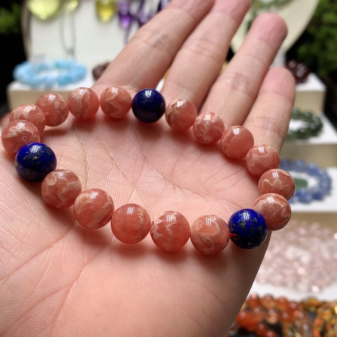 菱锰矿（红纹石）手绳未镶嵌