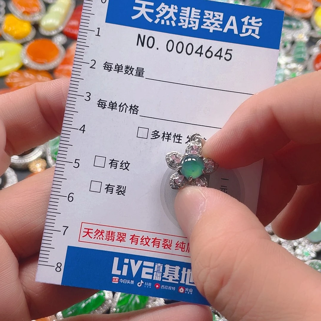 翡翠未镶嵌吊坠(不含链)