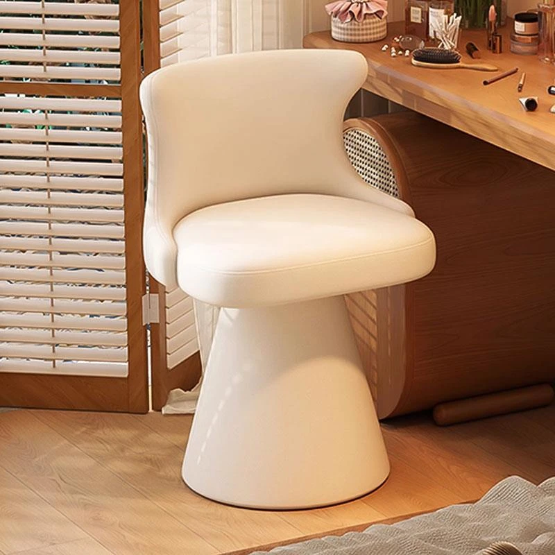 旋转梳妆凳法式梳妆台椅子卧室衣帽间轻奢女生化妆椅网红美甲椅子