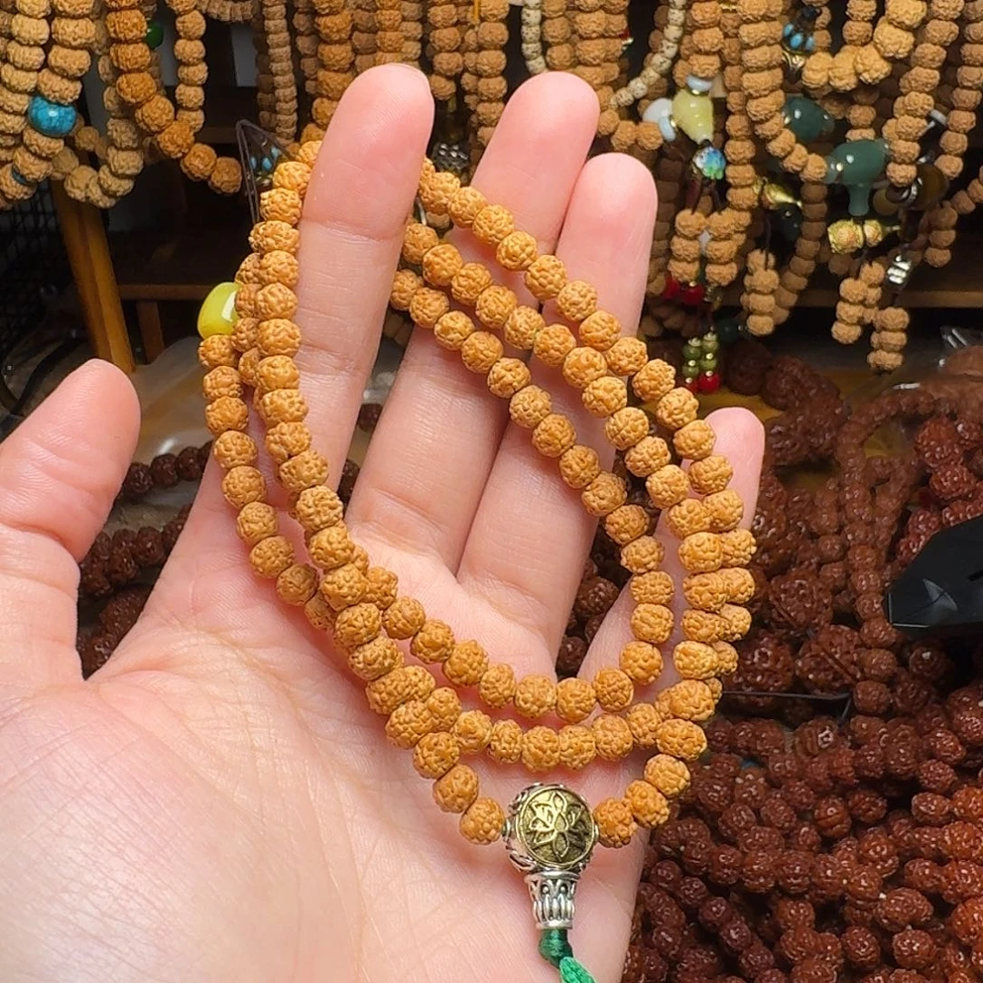 抱***真吊坠金刚菩提5 108颗原皮