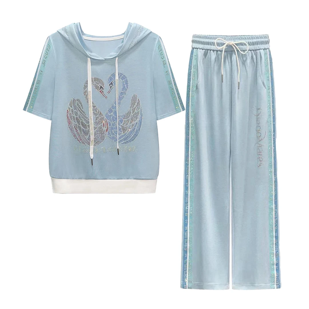 现货丽丽家 81007天蓝色天鹅套装