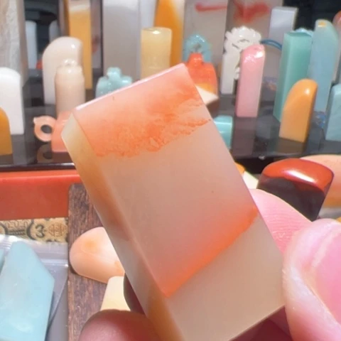 寿山石印石老挝石印石印章