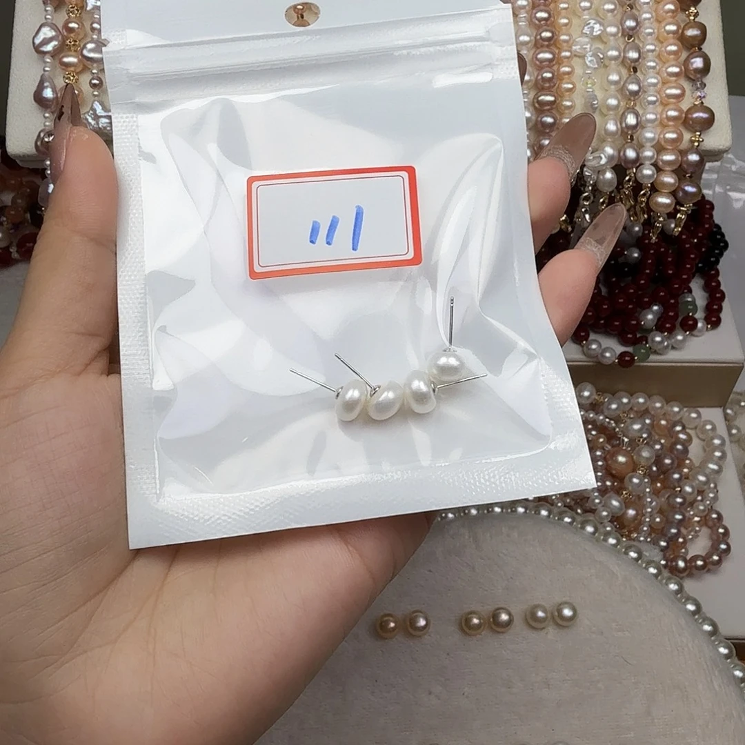 哥***子钛钢手绳淡水珍珠