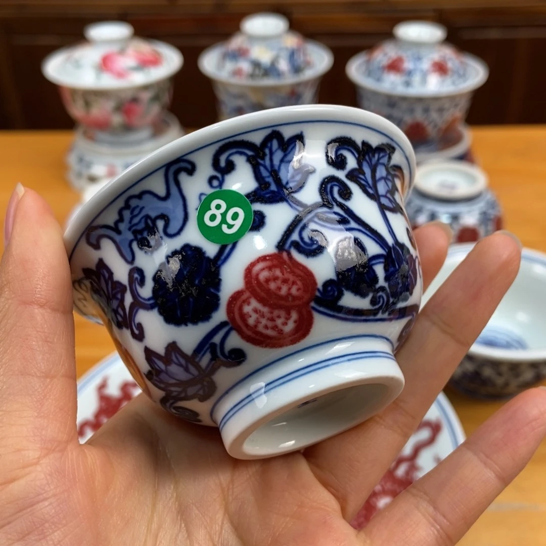 手绘现代茶具非古董