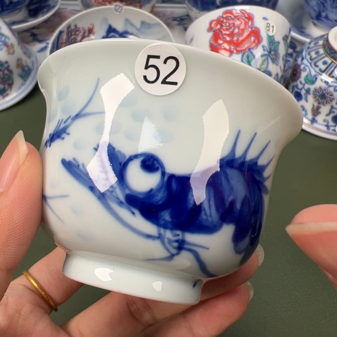 陶瓷景德镇纯手工纯手绘茶具木木52