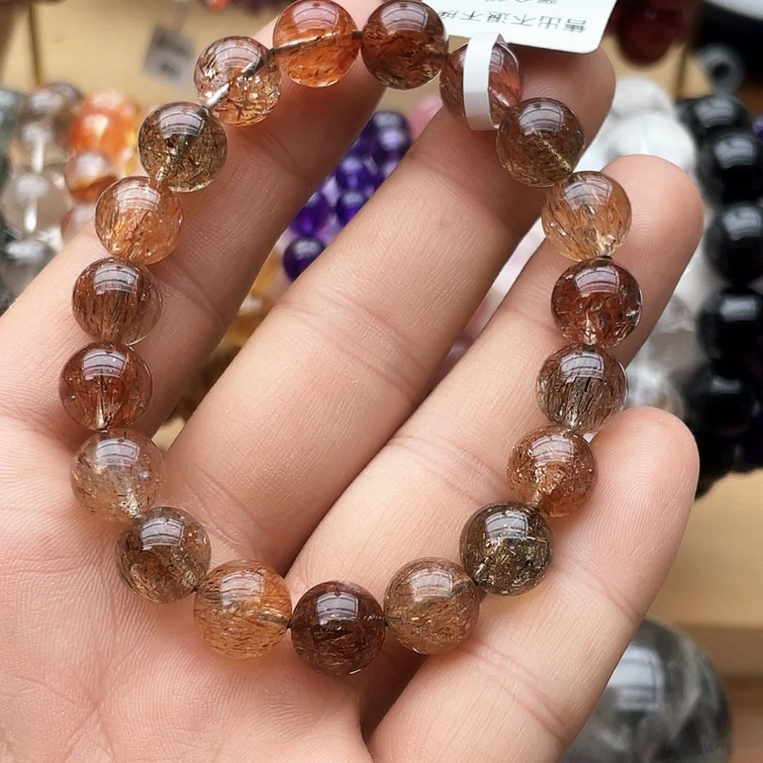 未镶嵌手链烟晶卡10+黑金超七