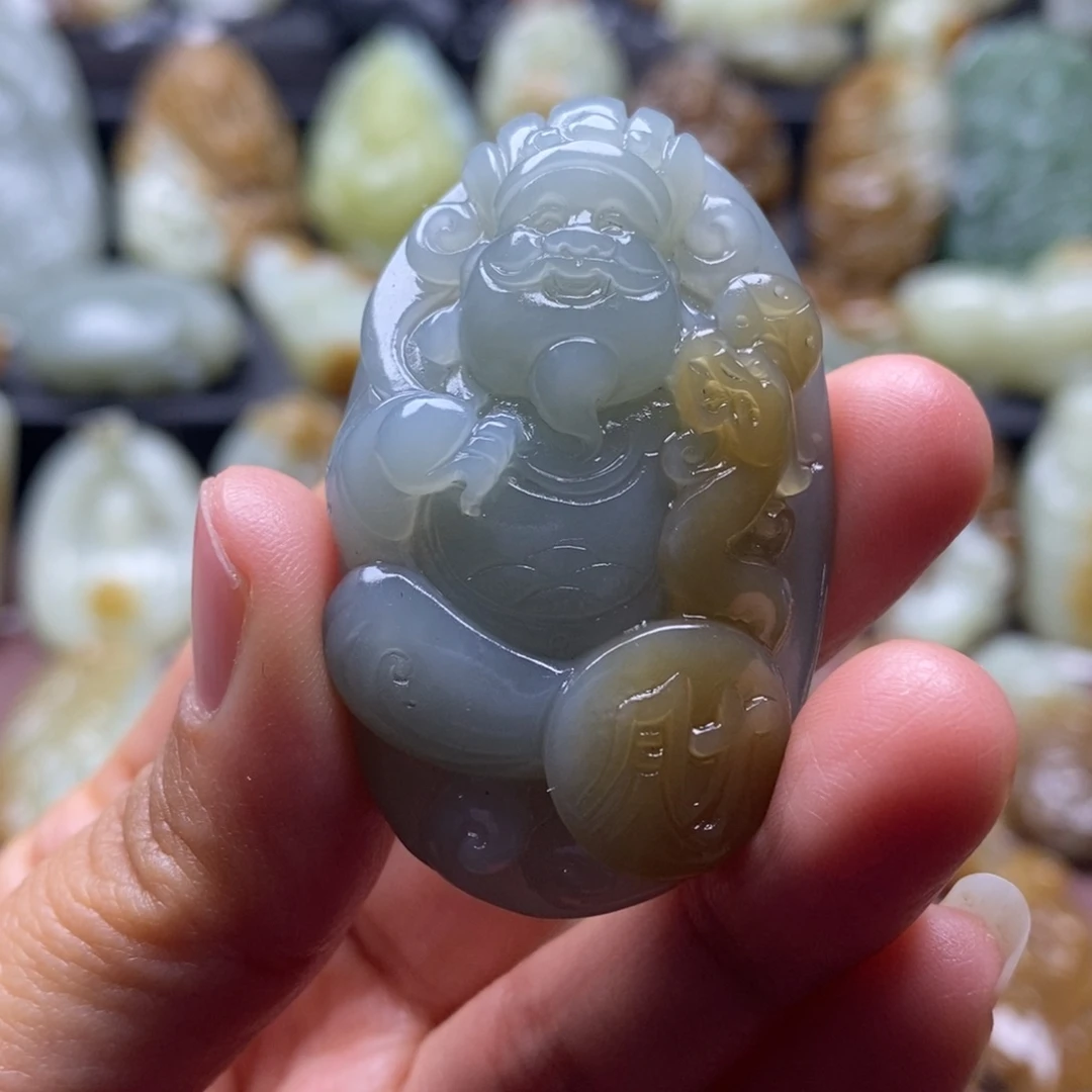 吊坠(不含链)未镶嵌和田玉（糖玉）