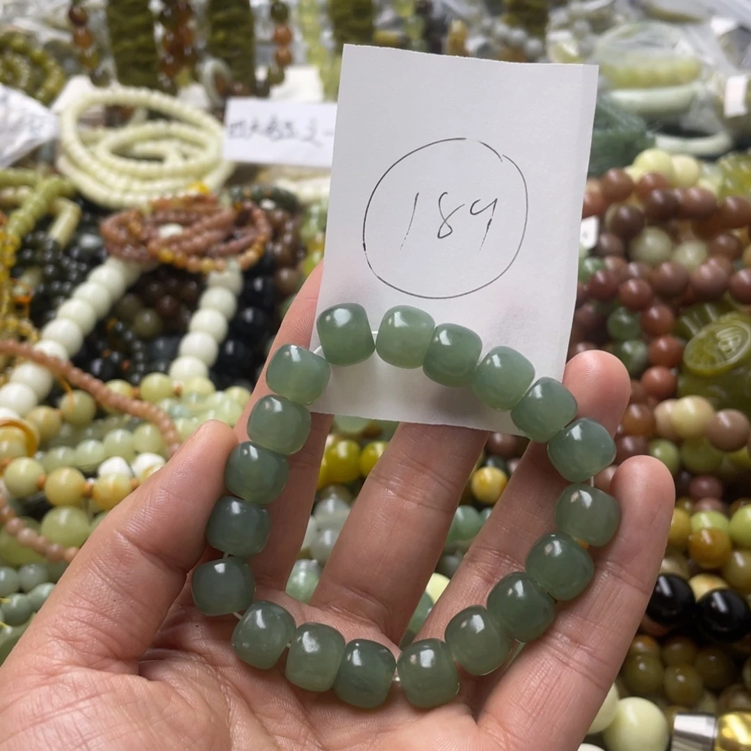 蛇纹石玉手链未镶嵌