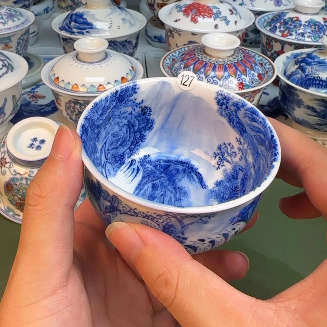 彦祖纯手工手绘茶具127