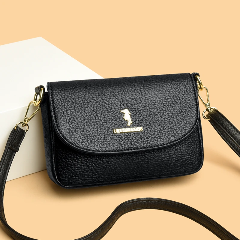 真皮女包时尚百搭单肩包夏季新款小包包简约中年妈妈包休闲斜跨包