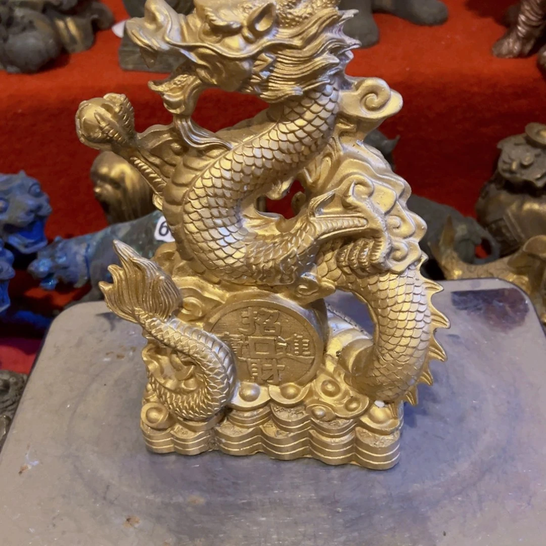 双***8黄铜摆件，文房摆件