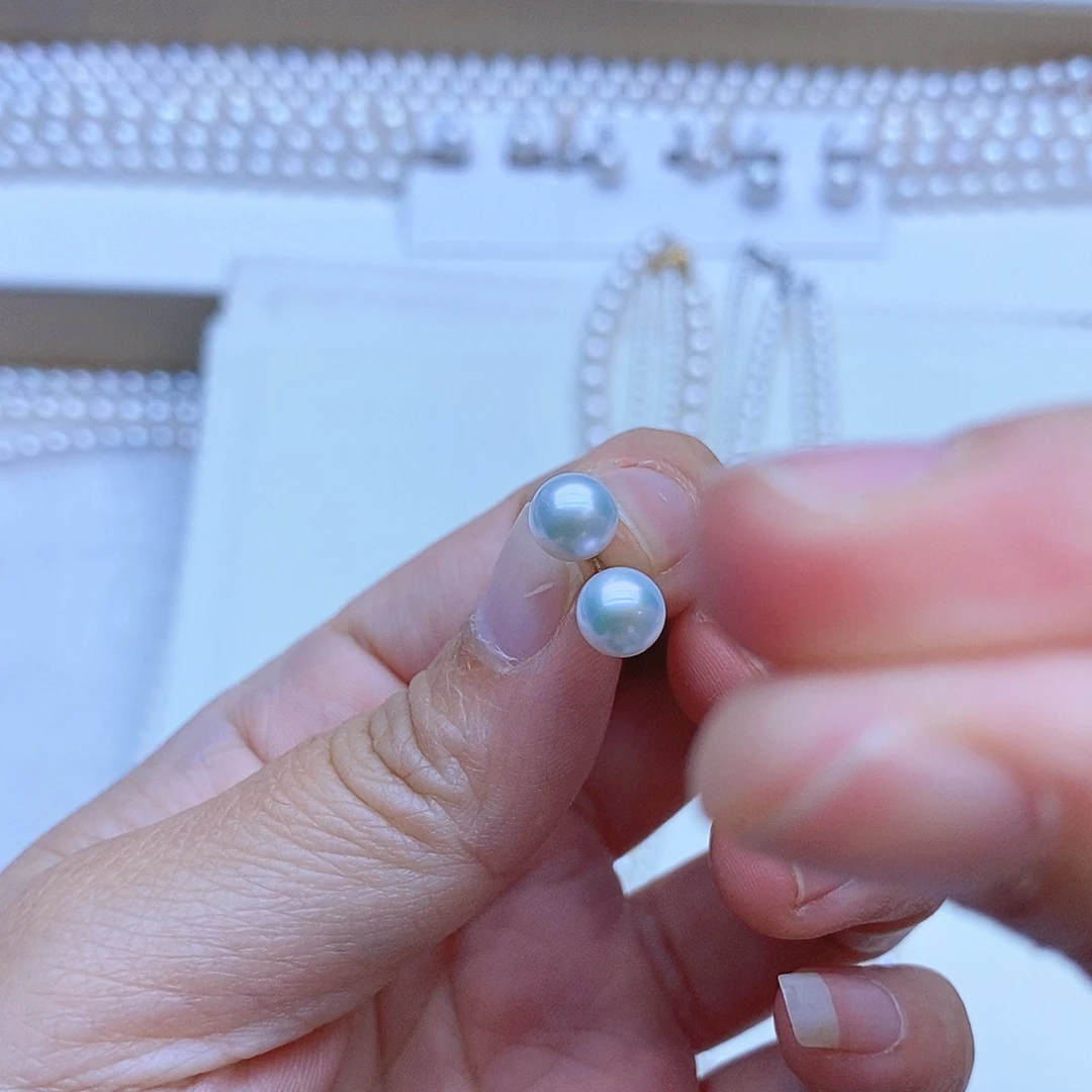 银S925镶嵌颈饰淡水珍珠