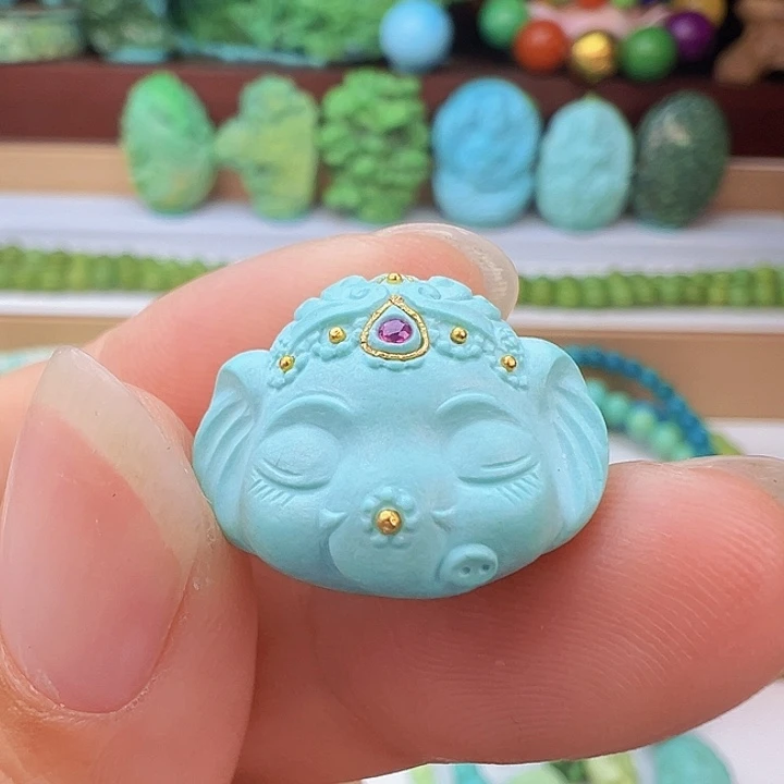 未镶嵌绿松石项链