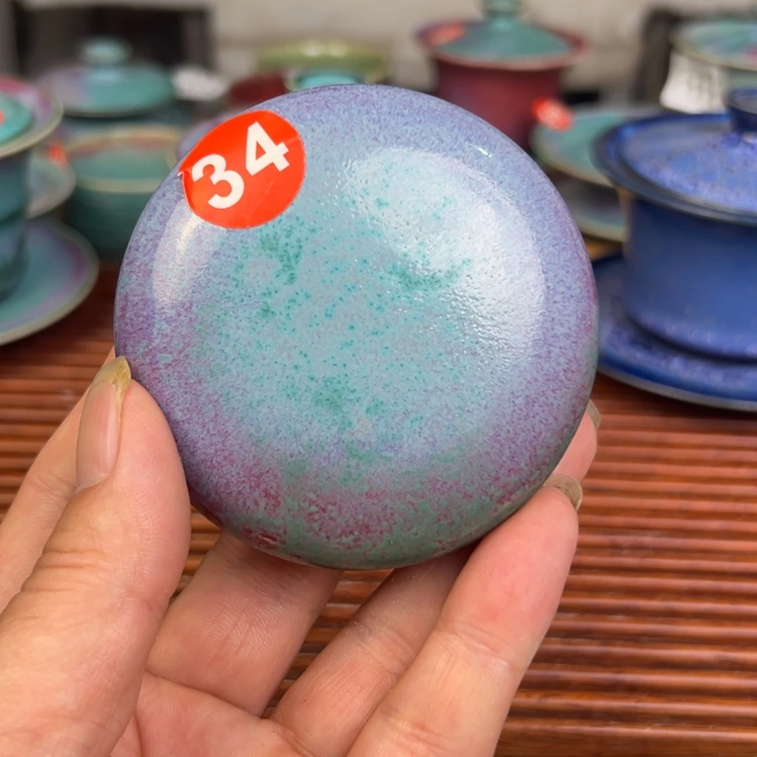 手工制作钧窑茶器