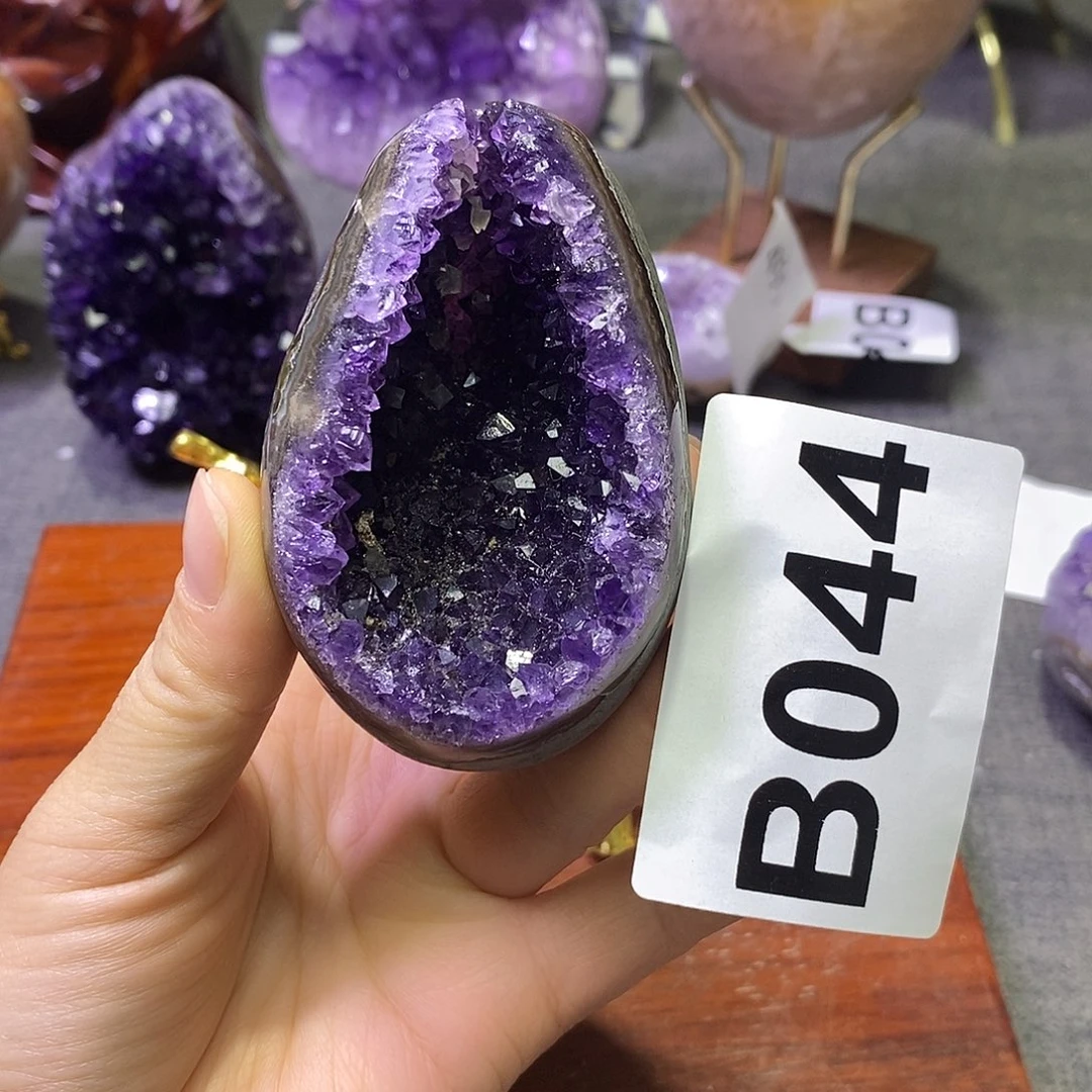 未镶嵌紫晶珠宝半成品