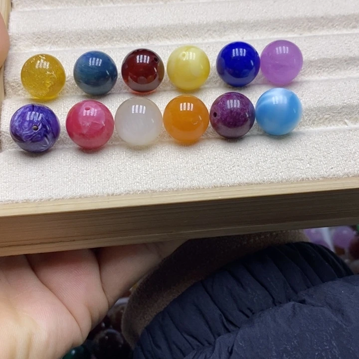 针钠钙石（海纹石）颈饰未镶嵌