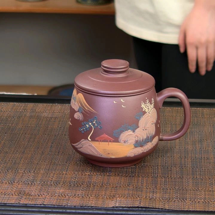 茶杯紫砂高货放漏