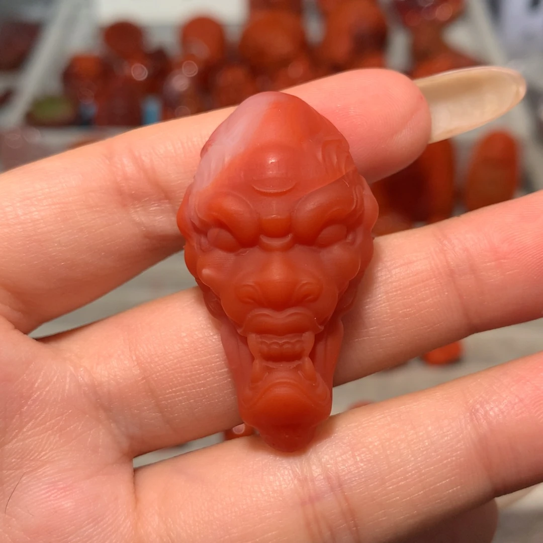 【闪购商品】未镶嵌兽面南红玛瑙