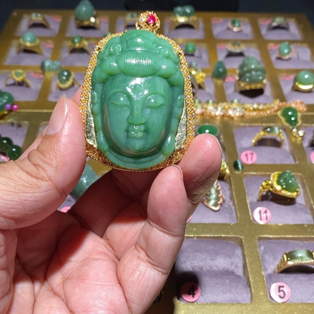 彩****颈饰未镶嵌和田玉（碧玉）