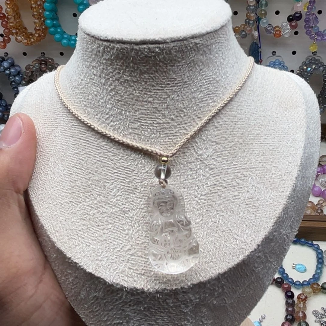 未镶嵌手链水晶全净体白水晶观音