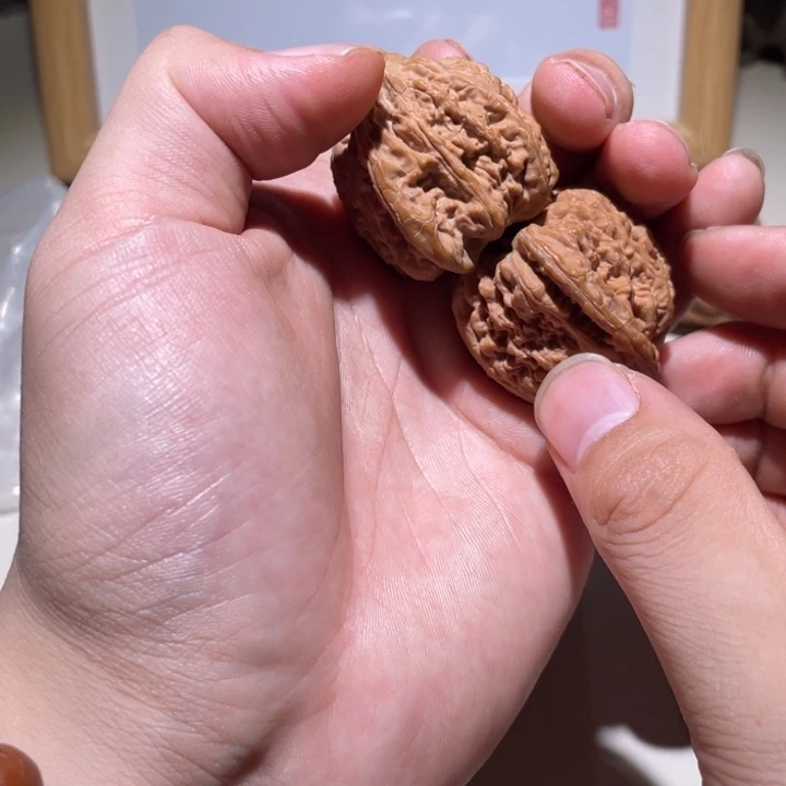 椰***粥吊坠文玩核桃39全品密纹