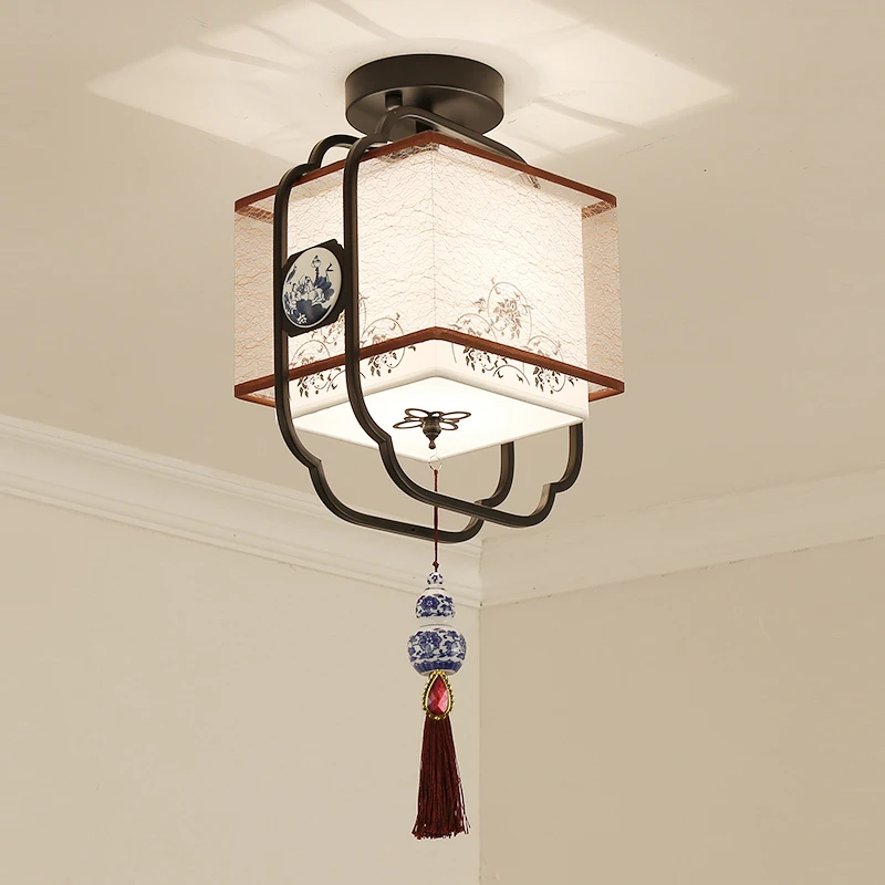 德力西照明阳台灯新中式家装走道灯走廊灯网红爆款中山灯具进门入