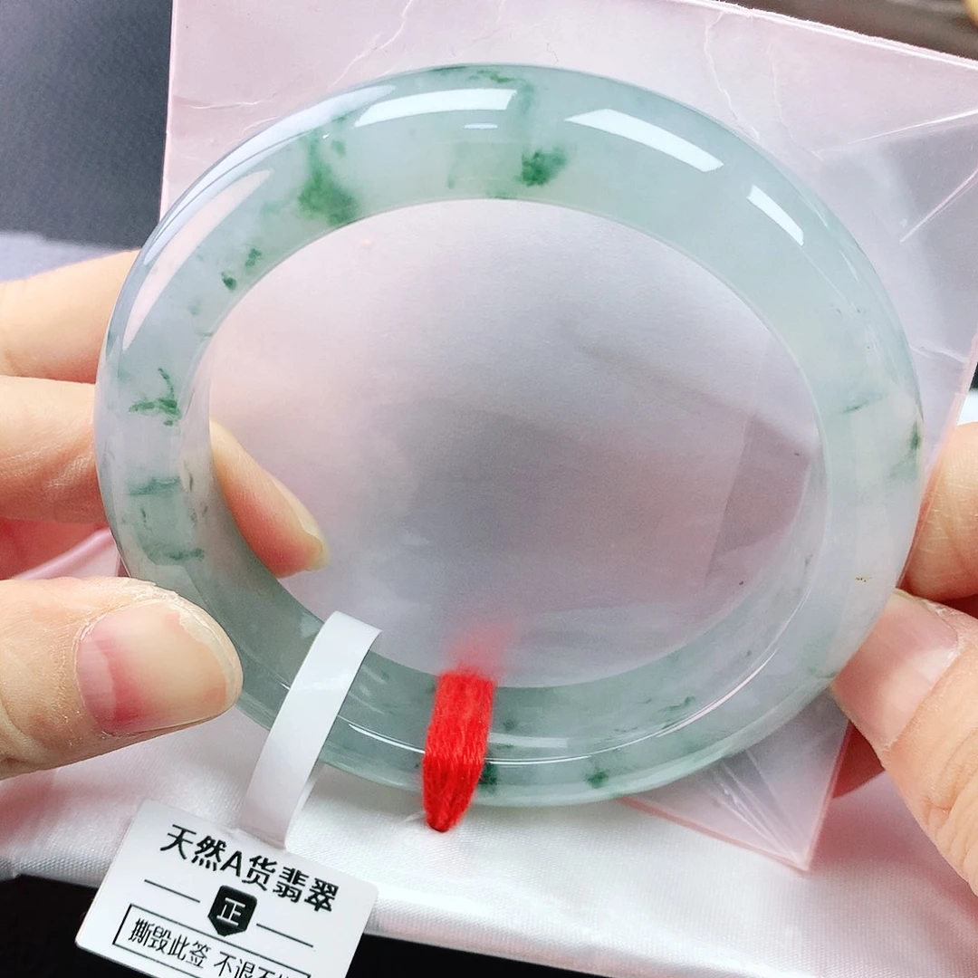 未镶嵌手镯翡翠57+轮胎