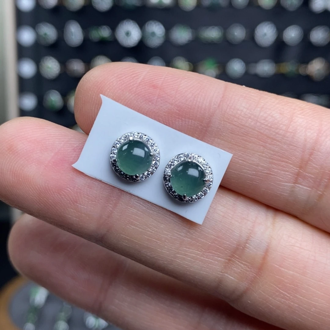 翡翠戒指银S925镶嵌11111
