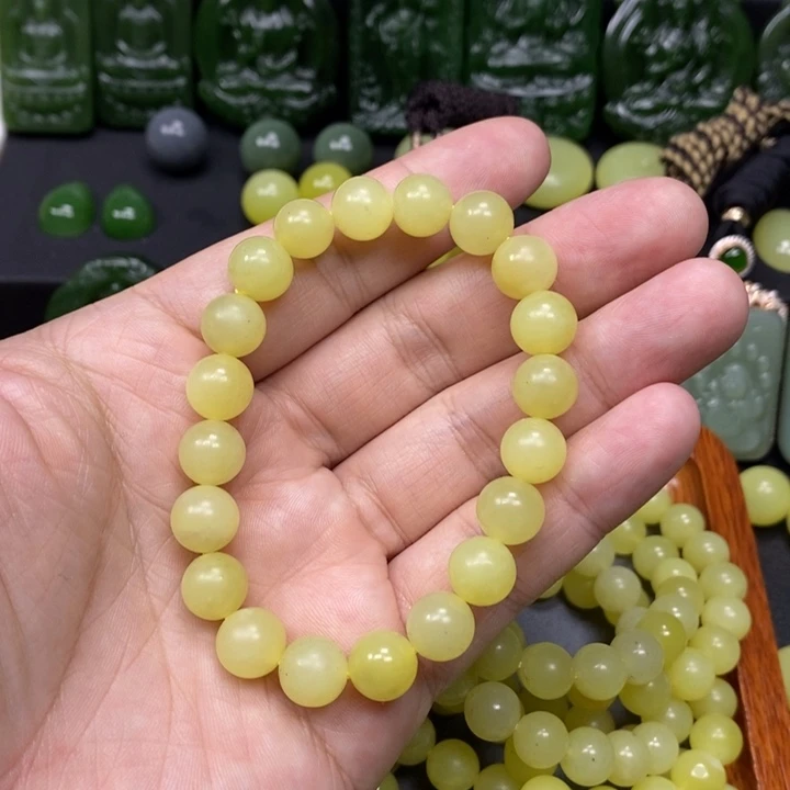 和田玉（黄玉）手串未镶嵌