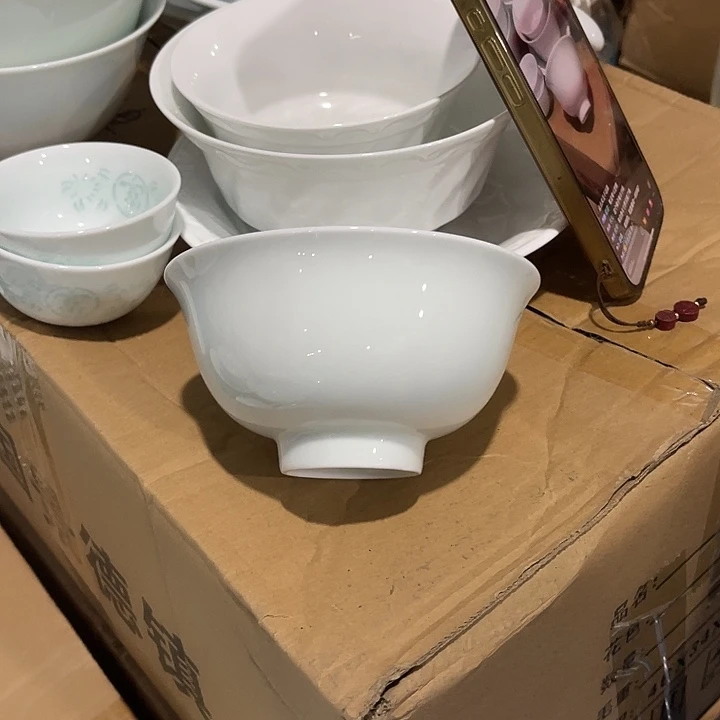 瓷片云青4.75英寸米饭碗十个包邮