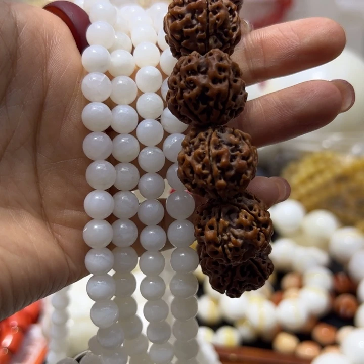 核桃手串/手链0.8/108高冰透微瑕