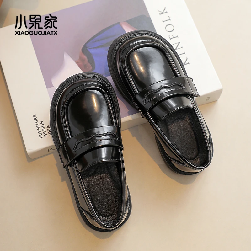 女童皮鞋儿童乐福鞋单鞋黑色小女孩春秋鞋子女大童学生演出小皮鞋
